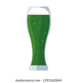 glass with green beer