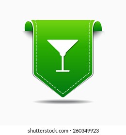 Glass Green Vector Icon Design