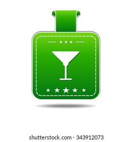 Glass Green Vector Icon Design