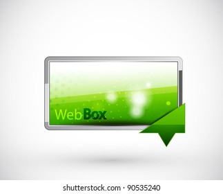Glass green web box