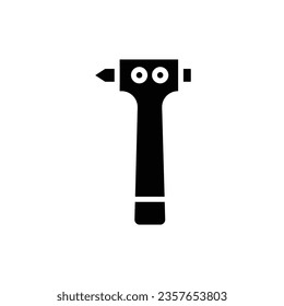 Glass Hammer Filled Icon Vector Illustration