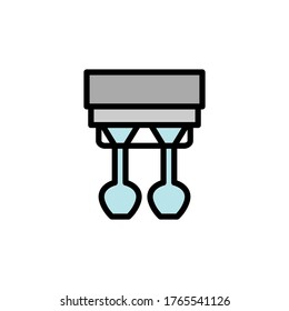 Glass hanger colored icon. Simple color element illustration. Glass hanger concept outline symbol design from Bar set. Can be used for web and mobile