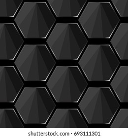 glass hexagon pattern vector