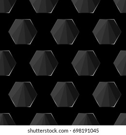 glass hexagon pattern vector
