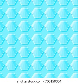 glass hexagon pattern vector
