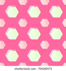 glass hexagon pattern vector
