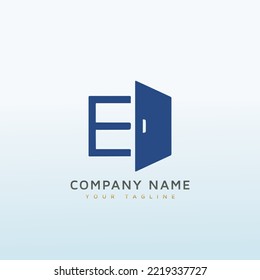 Glass and house vector logo design