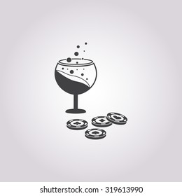 Glass icon. 