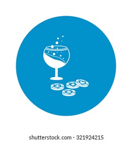 Glass icon. 