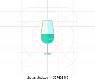 Glass icon