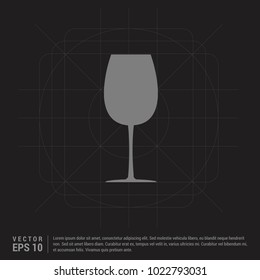 glass Icon - Black Creative Background