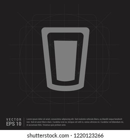 glass icon - Black Creative Background - Free vector icon