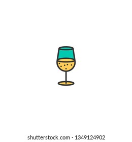 Glass icon design. Gastronomy icon vector illustration