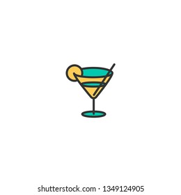 Glass icon design. Gastronomy icon vector illustration