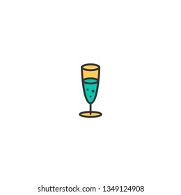 Glass icon design. Gastronomy icon vector illustration