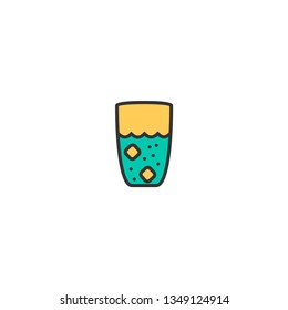 Glass icon design. Gastronomy icon vector illustration