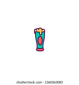 Glass icon design. Gastronomy icon vector illustration