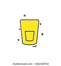 Glass icon design vector