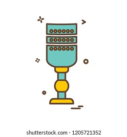 Glass icon design vector