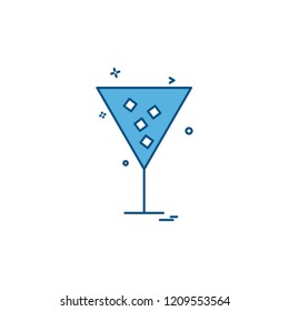 Glass icon design  vector 