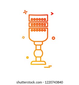 Glass icon design vector