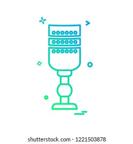 Glass icon design vector
