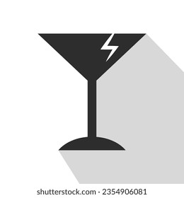 diseño de icono de vidrio vector gráfico
