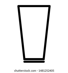glass icon design vector simple