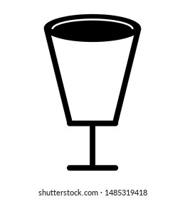 glass icon design vector template