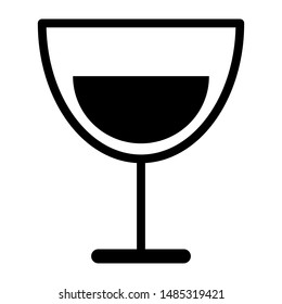 glass icon design vector template