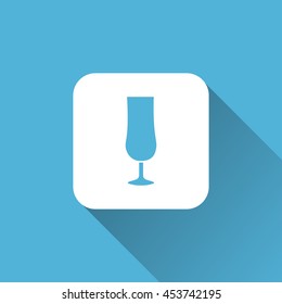 glass icon. flat design