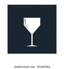 Glass icon. Flat design