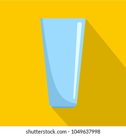 Glass icon. Flat illustration of glass vector icon for web