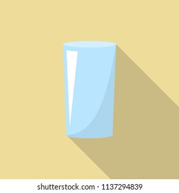 Glass icon. Flat illustration of glass vector icon for web design