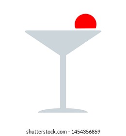 glass icon. flat illustration of glass. vector icon. glass sign symbol