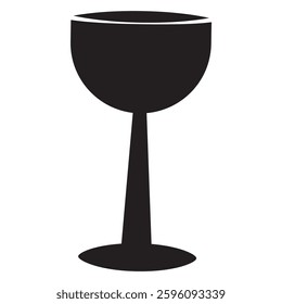 Glass icon flat isolated on white background. 10 EPS 