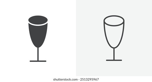 Glass icon flat and simple set design
