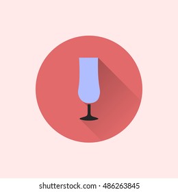 glass icon. flat style