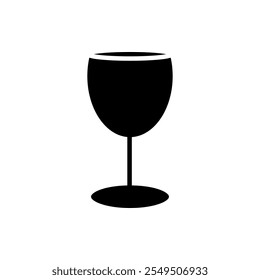 Glass icon flat style isolated. Vector