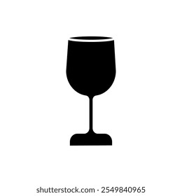 Glass icon flat style isolated. Vector