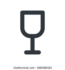 Glass icon for graphic design projects