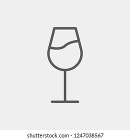 Glass icon isolated on background. Drink symbol modern, simple, vector, icon for website design, mobile app, ui. Vector Illustration