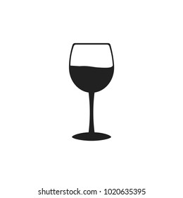 Glass icon isolated on white background. Wineglass symbol modern, simple, vector, icon for website design, mobile app, ui. Vector Illustration