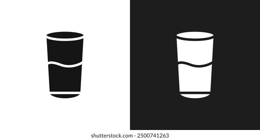 Glas Symbol Linie Kunst Vektor