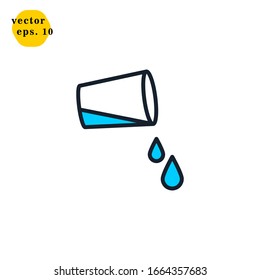 Glass Icon Logo Design Vector Template