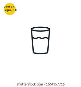 Glass Icon Logo Design Vector Template