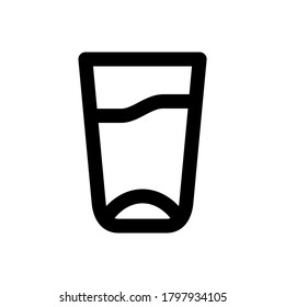 glass icon or logo isolated sign symbol vector illustration - high quality black style vector icons

