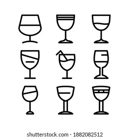 glass icon or logo isolated sign symbol vector illustration - Collection of high quality black style vector icons
