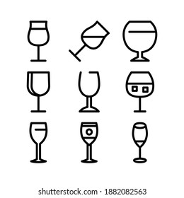 glass icon or logo isolated sign symbol vector illustration - Collection of high quality black style vector icons
