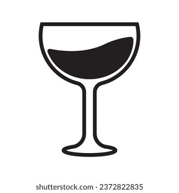 glass icon logo vector design template